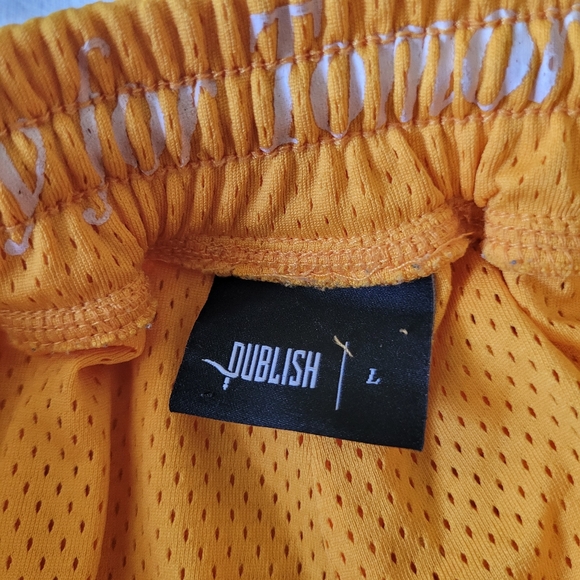 Publish Track Pants Mens Large Marigold Yellow Side Stripes Today For Tomorrow - Picture 6 of 12